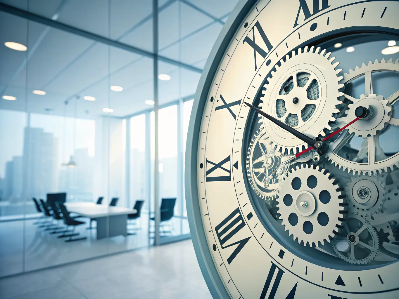 A visually appealing image illustrating a clock with social media icons around it, symbolizing time-saving through automated lead generation processes.